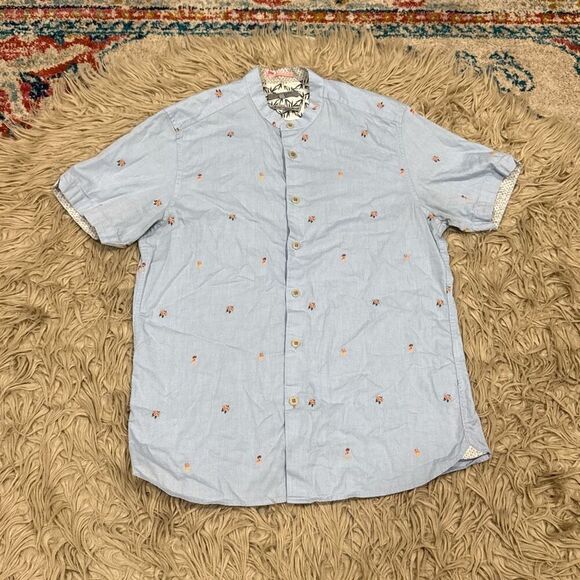 Ted baker novelty print shirt size 4 (US large) - Picture 1 of 6